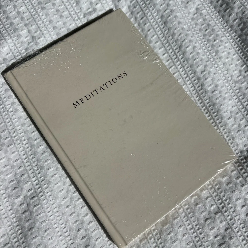 Meditations Hardcover Journal - Cream Cover